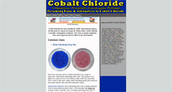 Desktop Screenshot of cobaltchloride.net