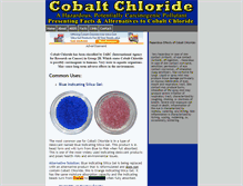 Tablet Screenshot of cobaltchloride.net